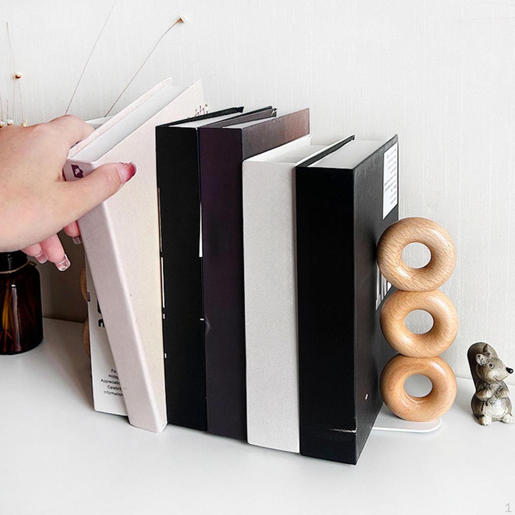 2 Pieces Decorative Bookends Book Ends Collectible Desktop Ornaments Holders Stoppers for