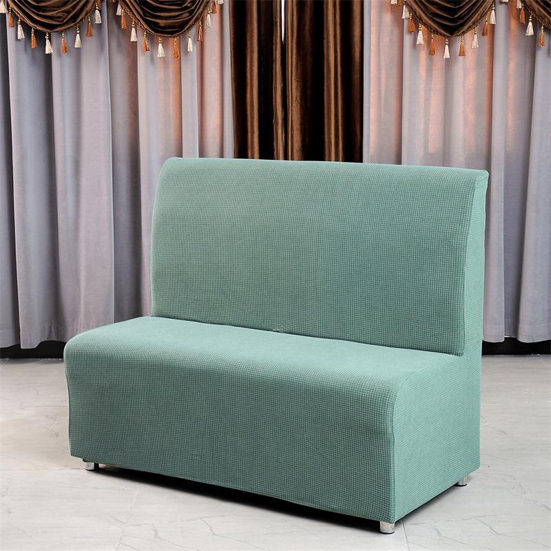 

Polar Fleece Sofa Cover for Hotel Restaurant Stretch Spandex Sofa Covers Non Slip Armless Couch Slipcovers Internet Bar Cafe 110-130cm 1pc