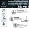 100pcs 410 Stainless Steel Truss Head Self-Tapping Screws – 8 Sizes M4.2x13-50mm, High Strength, Corrosion Resistant For Metal & Wood