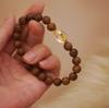Exquisite Carving Bracelet: Agarwood, Imitation Beeswax, Turquoise & Hetian Jade