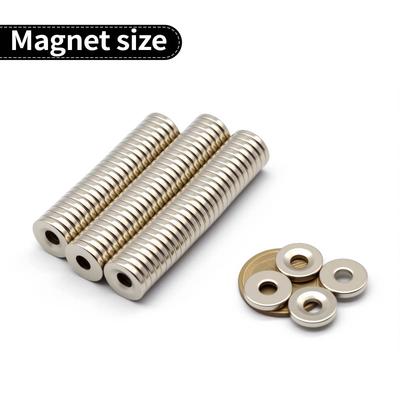 15x3-5mm Super Mocny Magnes Neodymowy N35 NdfeB Stały Magnetyczny imanes Okrągły Z Dziurkami Potężne Magnesy Magnes na Lodówkę