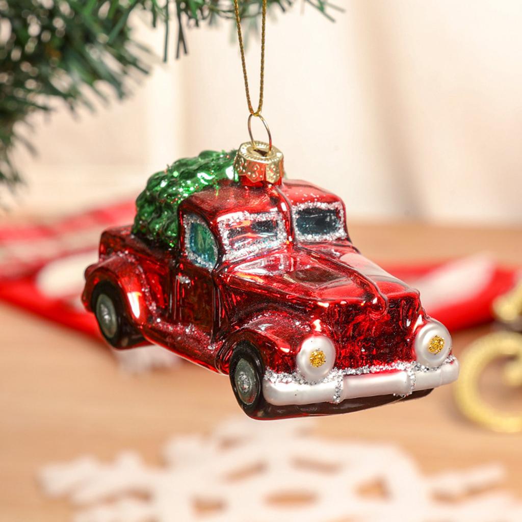 Hand-blown Glass Christmas Truck Decorations, Christmas Tree Ornaments, Hanging Ornaments, Trucks/cars