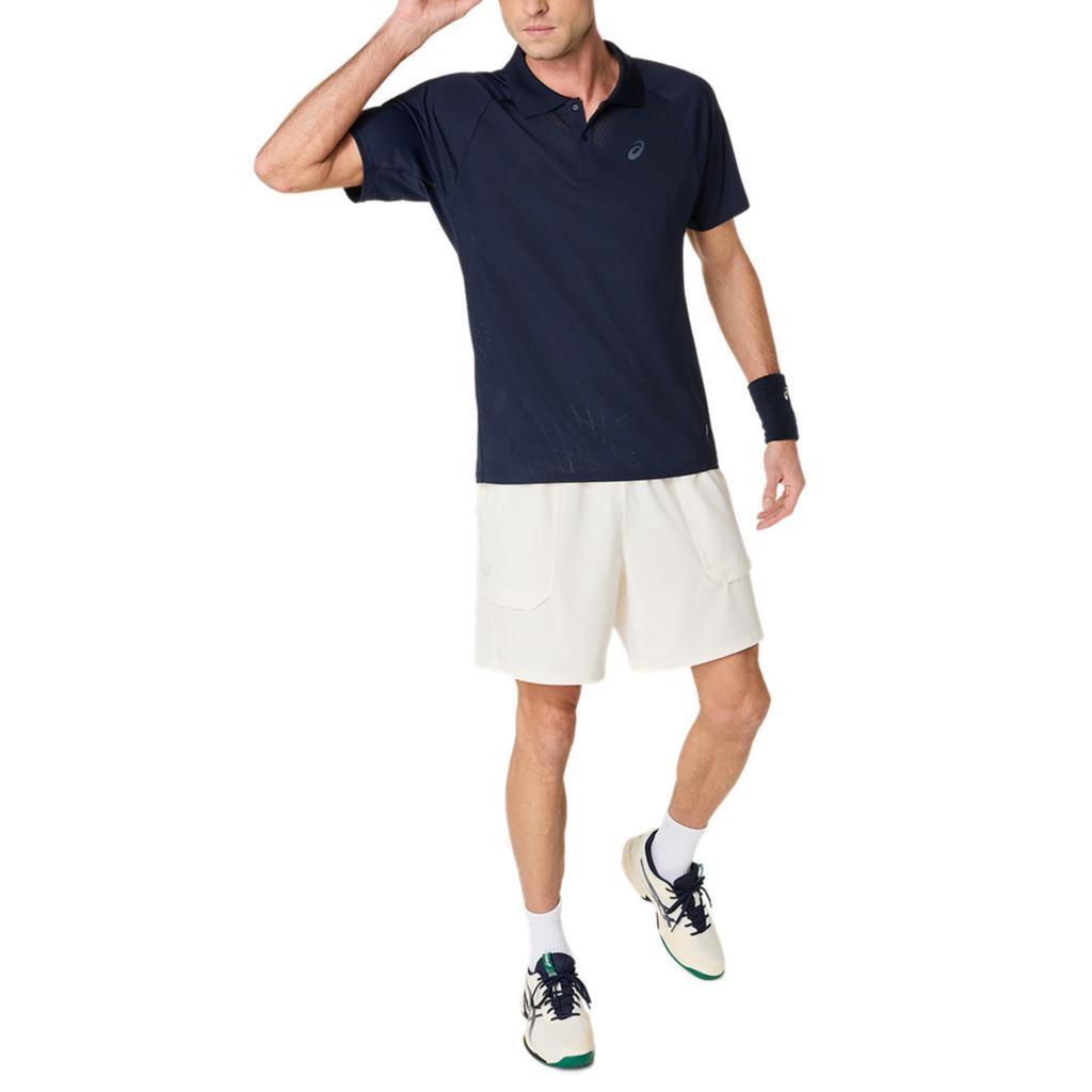 Asics Match Actibreeze Comfortable Versatile Trendy Fashion Short Sleeve Polo Shirt Men Tops 2041A365-400