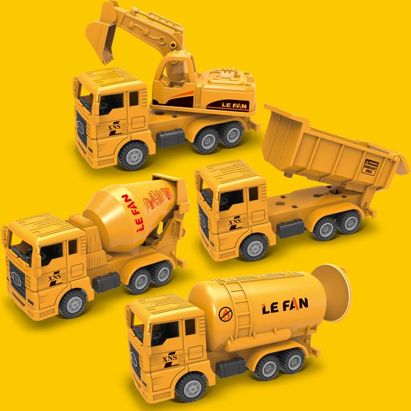 Dump Plastic Kids Truck And Excavator Inertial Toys For Play Interactive