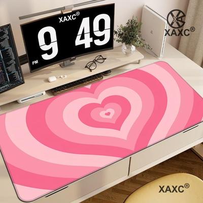 HD Print Large Gaming Expansion Pad Gamer Keyboard Pad XXL Coffee Love Rubber Mouse Pad Blue NonSlip HYBXXC Cute Girl Carpets