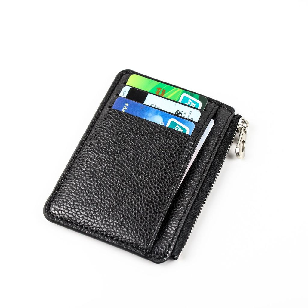 Zipper Card Bag Large Capacity Ultra-thin Simple Multi-card Change Bag