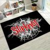 Slipknot Masked Band Members Group Area Rug Non Slip Mat, Rock Portrait Carpet for Heavy Metal Fan Home Decor