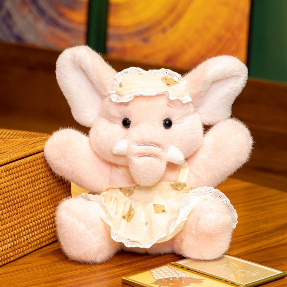 Soft Elephant Plush Doll PP Cotton Stuffed Elephant Toy Hugging Plush Toy Birthday Parties
