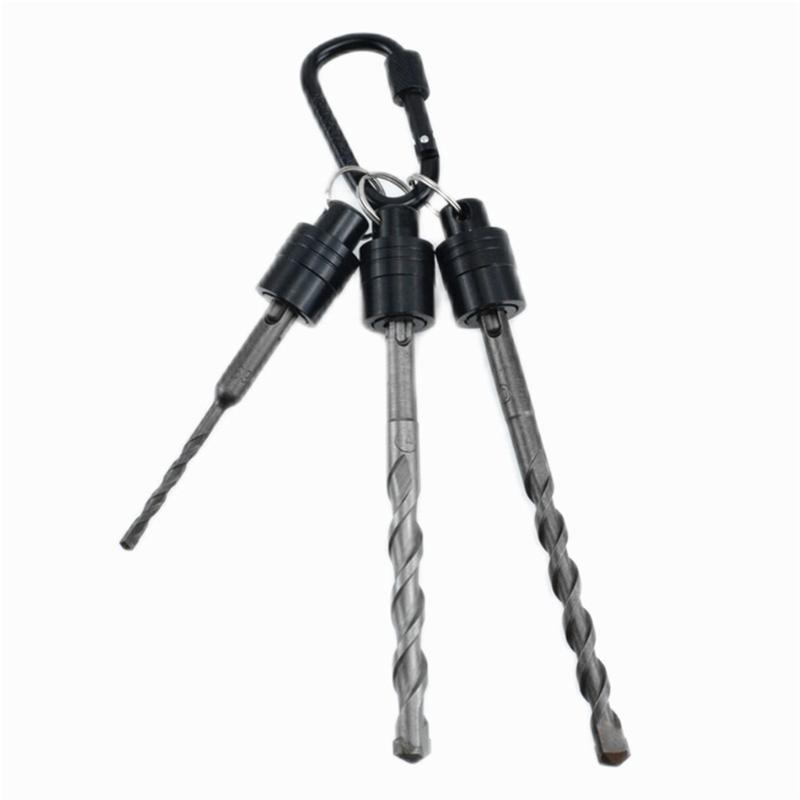Quick Changes Drill Bit Holders with Carabiners, 1/4inch Hex Shanks Key Chain Portable Tool