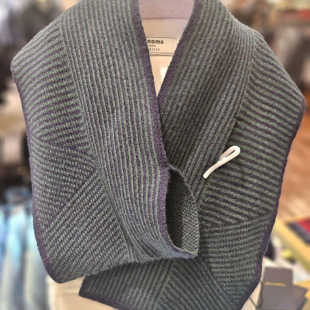 Renoma High-Quality Cashmere Blend Petite Muffler BNFTM1202-GE-GY