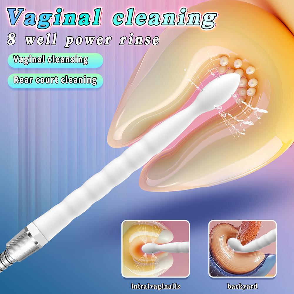 Weicher Metallschlauch Vaginal Anal Darmreinigung Spülgerät Düse Einlaufgerät Weibliches Waschgerät Sexspielzeug für Frauen Männer