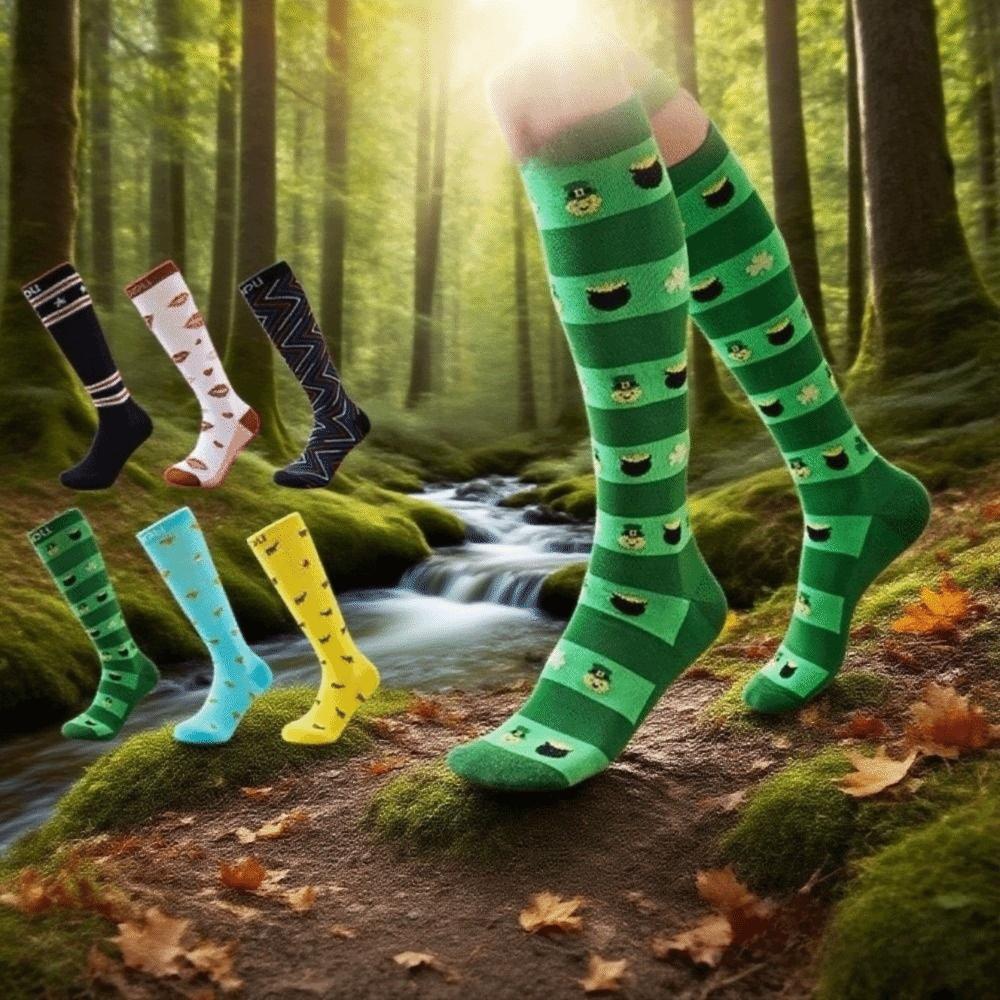 Knee High Pressure Stockings Elastic Varicose Veins Socks Soft Compression Socks  Running