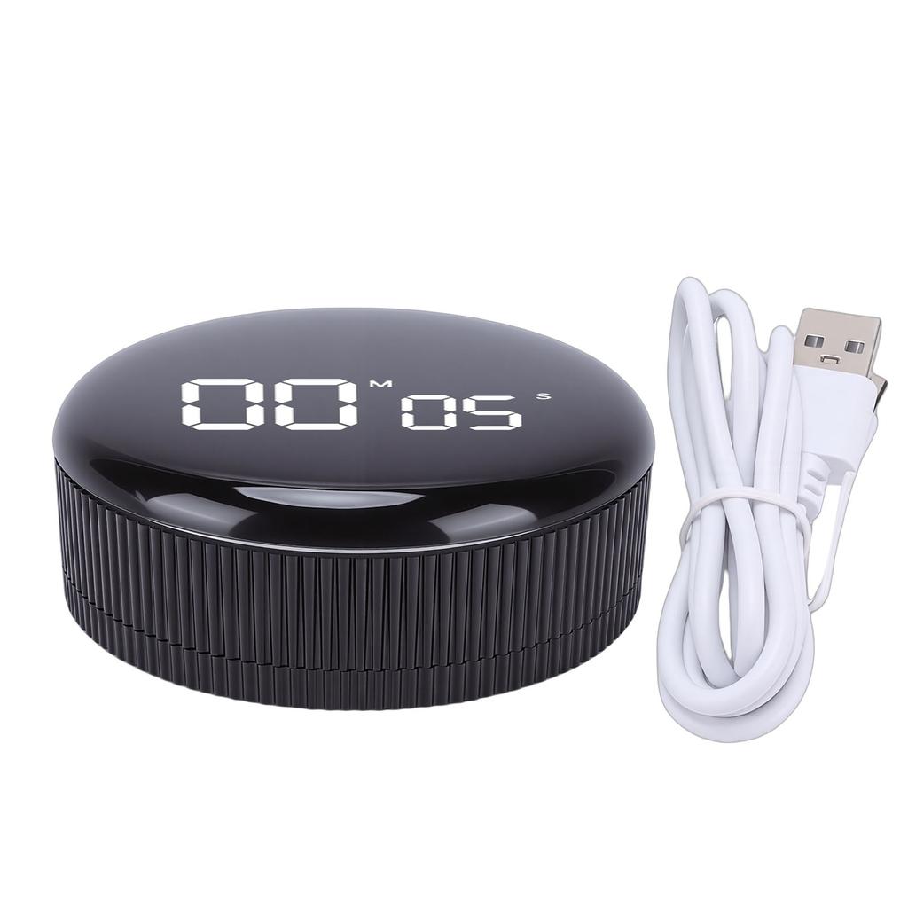 Digital Kitchen Timer Magnetic Countdown Countup Timer with Large LED Display USB Rechargeable Easy for Cooking Backing