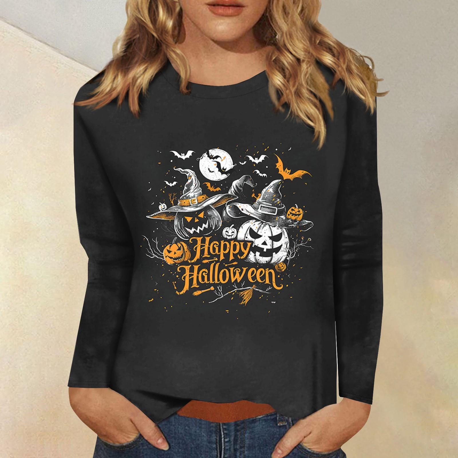 

Женская модная повседневная футболка с круглым вырезом и длинным рукавом с принтом, топ M белый