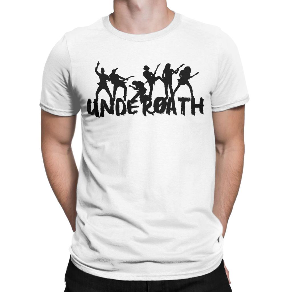 Crazy Underoath Band T-Shirt Men O Neck Pure Cotton T Shirt  Short Sleeve Tee Shirt Gift Idea Clothing