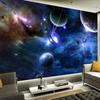 Starry Sky 3d Mural Universe Removable Large Wallpaper Space Planet Wallpaper Living Room Bedroom Galaxy Mural for Wall