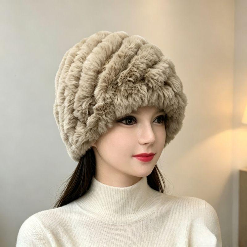Autumn/winter Thickened Faux Fur Women's Hat - Cold Weather Protection