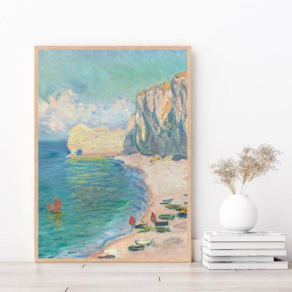 Monet Klasyczne lilie wodne Abstrakcyjny krajobraz Plakat Impresjonizm Malarstwo na płótnie Nordic Wall Art Do Nowoczesnego Wystroju Salonu