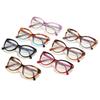 Material Insert Retro Personalized Cat Eye Women'S Glasses Frame, Supply Flat Mirror Women