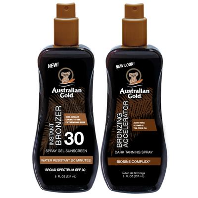 Australian Gold Spray Bronzer SPF30 + Tanning Gel Accelerator