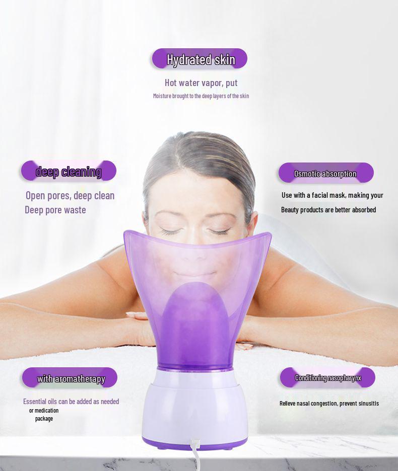 Hydrating Facial Steamer Mist Device for Home - Opens Pores & Moisturizes