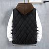 Plus Size Vests Men Autumn Winter Thick Vest Sleeveless Jacket Male Fashion Casual Hooded Vest