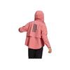 Adidas Solid Color Logo Zip-Up Hoodie Women Jackets Pink GL1009