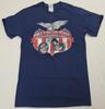 Freedom Ride American Eagle Motorcycle Mens T-Shirt (Navy) Unisex T-Shirt