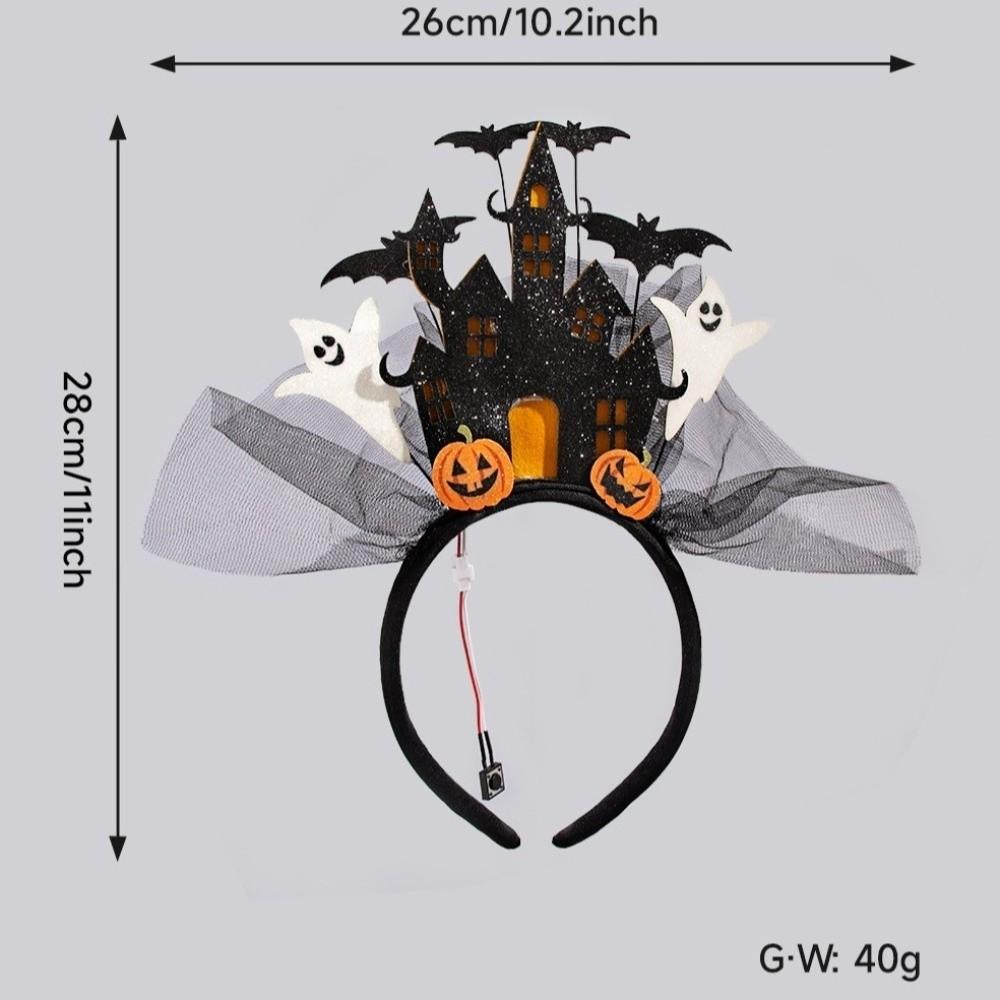 Castle Halloween Hair Hoop White Ghost Ghost Hairband Halloween Headband  Festive Decorations