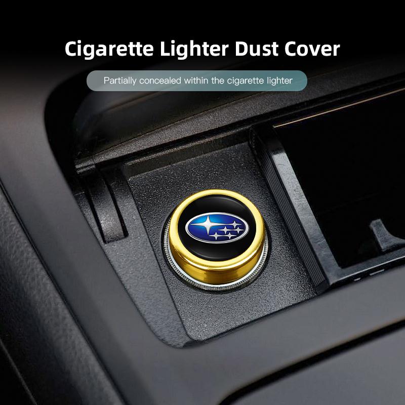 Sticker Car Cigarette Lighter Cap Auto Lighter Dust Proof Cover Accessories For Subaru STI XV Forester BRZ qOutback Crosstrek WRX