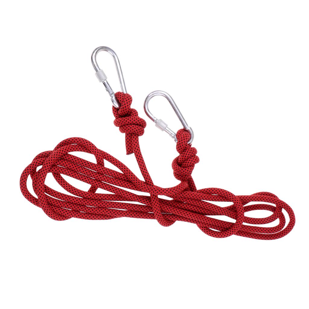 Buy 5M 10mm Outdoor Rock Climbing Rope Rescue Rappelling Safety Static ...
