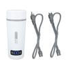 Bollitore Elettrico da Viaggio 350ml 4 Impostazioni di Temperatura Tazza Riscaldante in Acciaio Inossidabile Portatile Riscaldato Insu