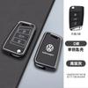 Valve Stems Caps For VOLKSWAGEN VW New Zinc Alloy Leather Car Remote Key Case Cover Protector Holder Shell For VW Volkswagen Gol GB31