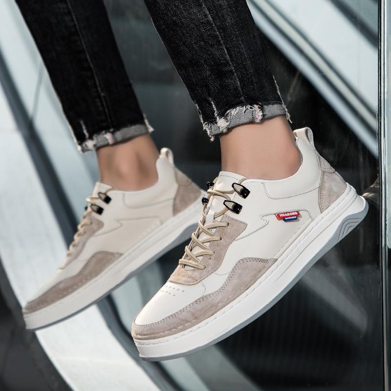 Fashion Men's Shoes New Khaki Casual Shoes Trend Versatile Men Sneakers Breathable and Non Slip Canvas Shoe Soft Sole Sports Board Shoes