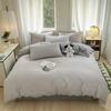 100% Egyptian Cotton 3 Piece Duvet Cover Set with 2 Pillowcases Single Double Queen King Size