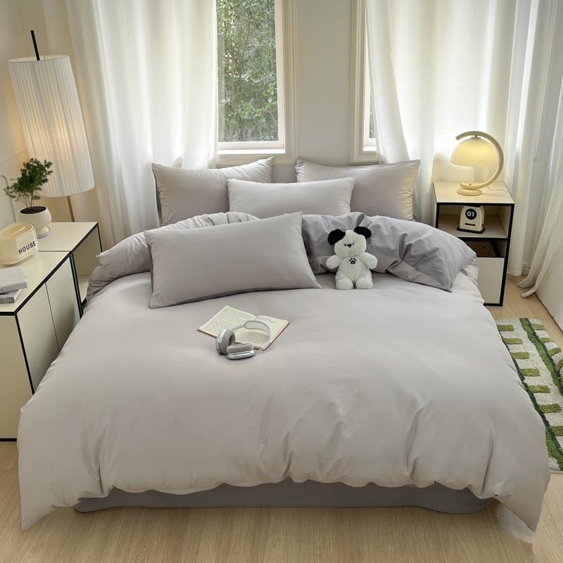100% Egyptian Cotton 3 Piece Duvet Cover Set with 2 Pillowcases Single Double Queen King Size