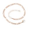 Approx Width:3mm Men 1 Pcs Link Zinc Zinc Alloy Chain Gold&Silver Anklet Ankle Bracelet Jewelry