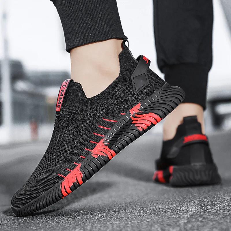 Herren Vulkanisierte Schuhe Mesh Herrenschuhe Leicht Bequem Herren Sneaker Herbstmode Slipper Flats Schuhe Männliche Slipper