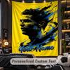 Wandteppich Cristiano Ronaldo Benutzerdefinierter Name Text Personalisierter Wandbehang Teppich Heimwanddekoration