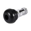 4PCS Black Car Motorcycle Chrome Alloy Tubeless Rubber Wheel Tire Valve Stems Complete TR412ac Chrome Caps