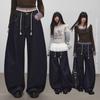 unifree Barn Style Washed Wide-Leg Jeans