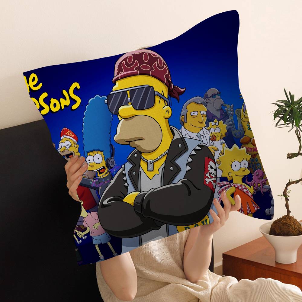S-Simpson T-Treehouse Of Horror Decorative Room Aesthetics Pillow Case Home Decor Bedroom Sofa Bed Couch Pillow Cover 45X45