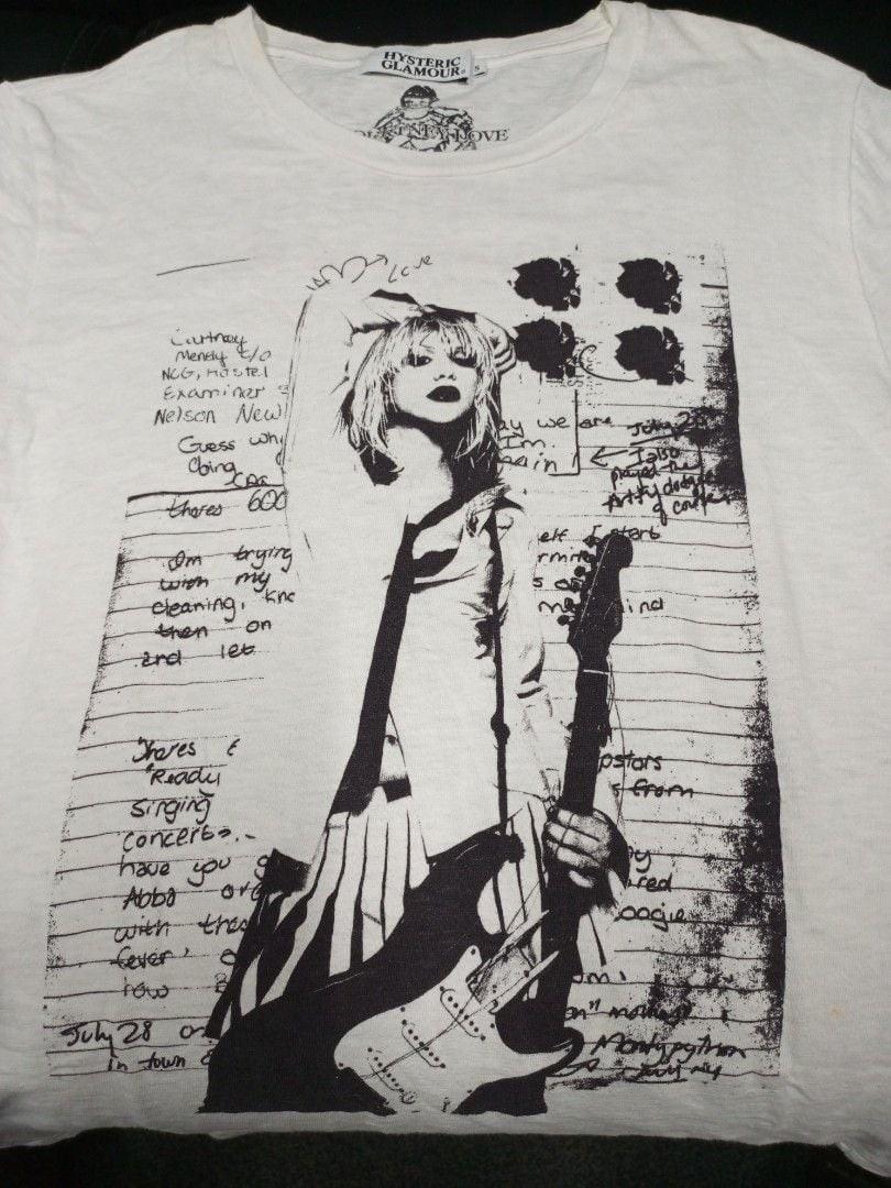 90-е Hysteric Glamour Кортни Лав Hole группа Ремейк Футболка NH28169 S
