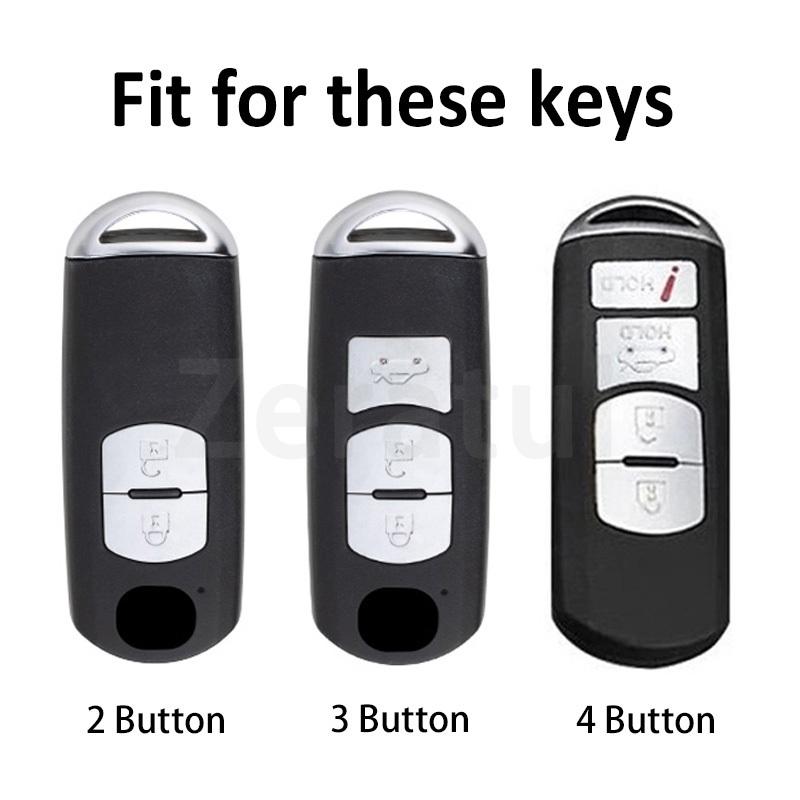 2/3/4 Buttons Tpu Car Remote Key Case Cover Shell For Mazda Cx-3 Cx3 Cx-5 Cx5 Cx7 Cx-9 Cx8 2 3 5 6 Atenza Axela Demio Keyless