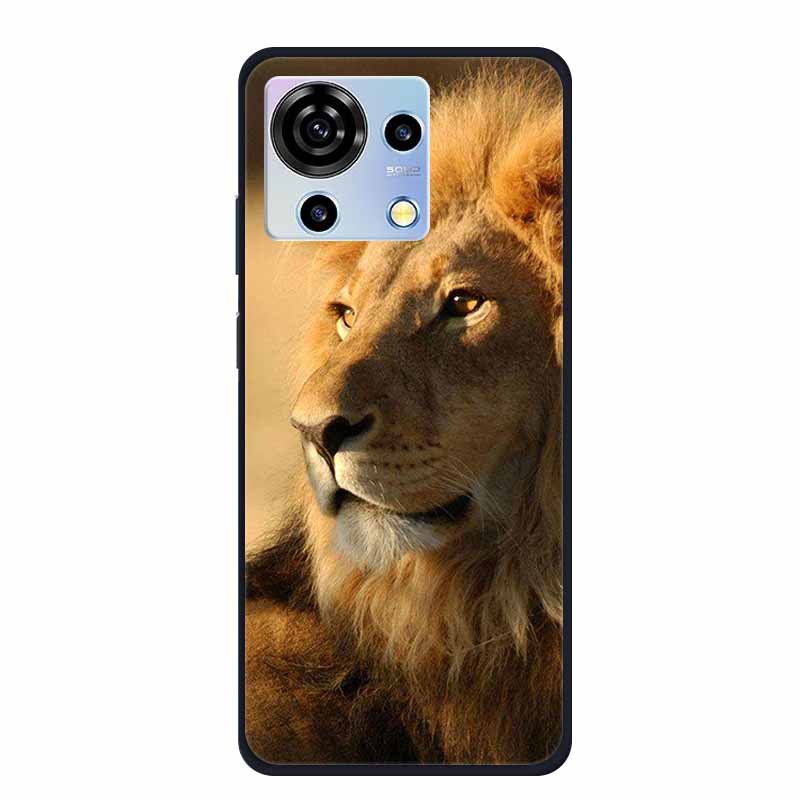 For ZTE V50 Vita Phone Case TPU Soft Back Cover Cartoon Luxury Silicone Phone Cases for ZTE Blade V40 V 40 50 Vita Animal Funda