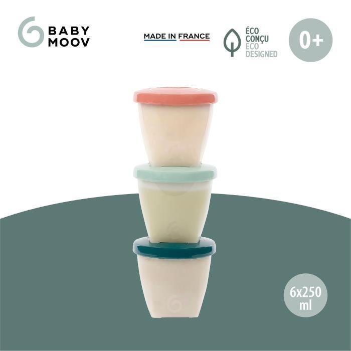 Babymoov Babybols Biosourced Storage Pots - Pack of 6x250ml