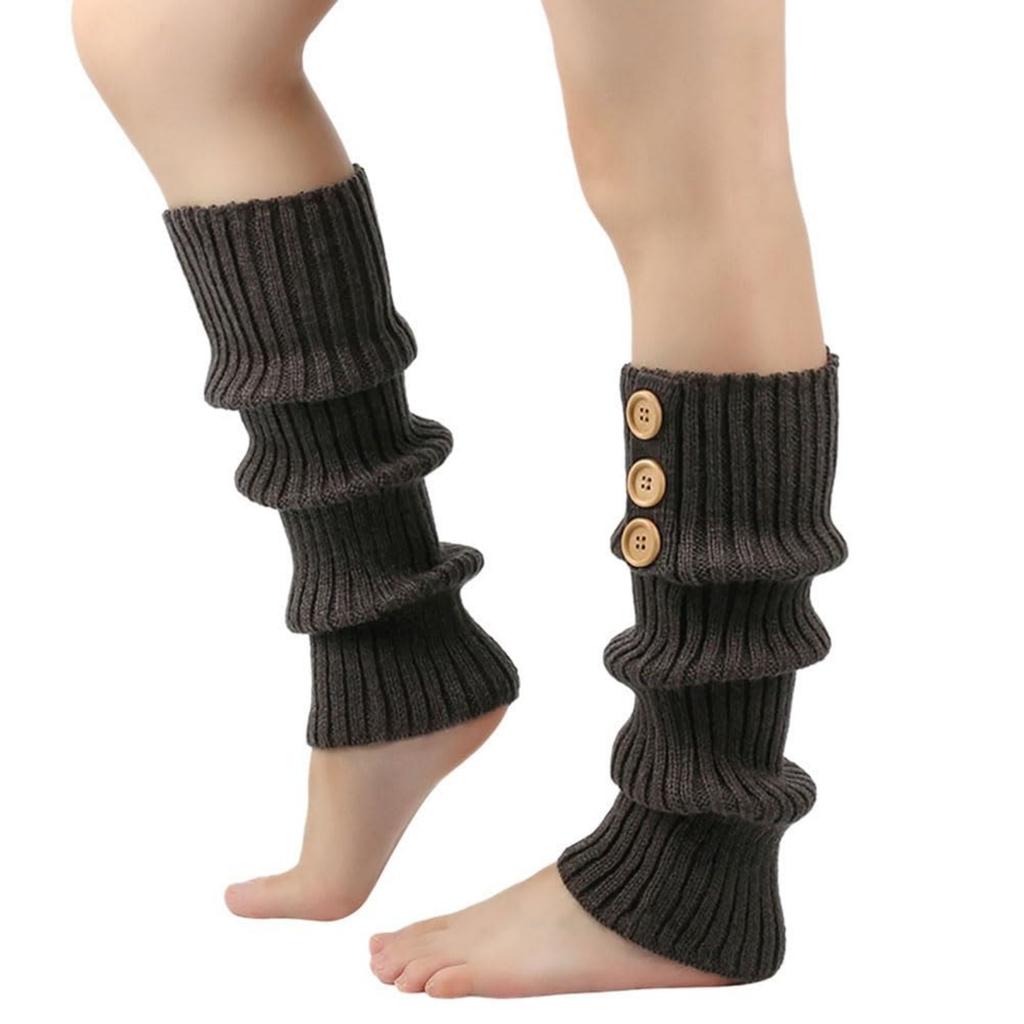 Women's Winter Plush Foot Warmer Stacking Hosiery Knitted Wool Hosiery Cover
