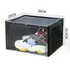 Shoe Box,Drop Front Shoe Box,Clear Plastic Stackable Sneaker Box,Shoe Containers,Acrylic Shoe Display Case Storage Boxes Bins