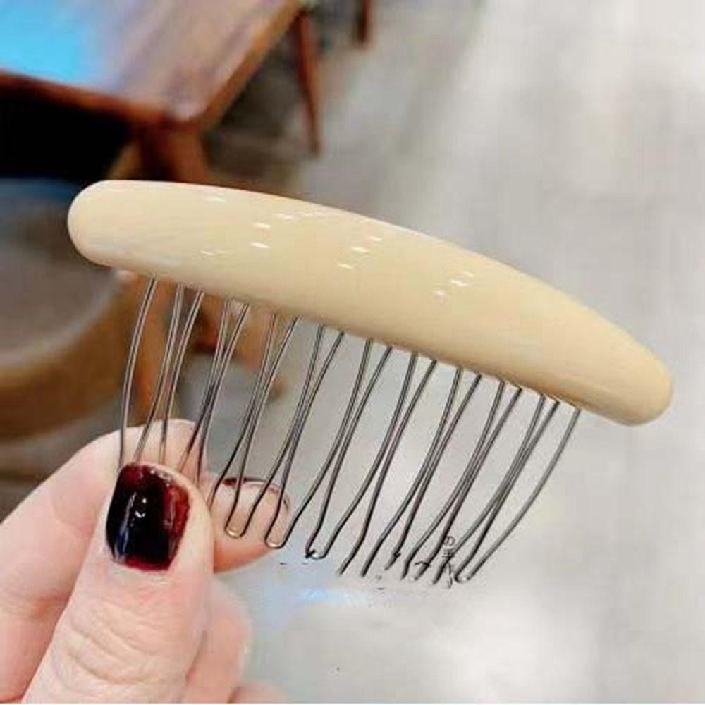 Side Clip Hair Comb Clip Candy Color Hair Clip Broken Hair Clip  Female Hair Accessories