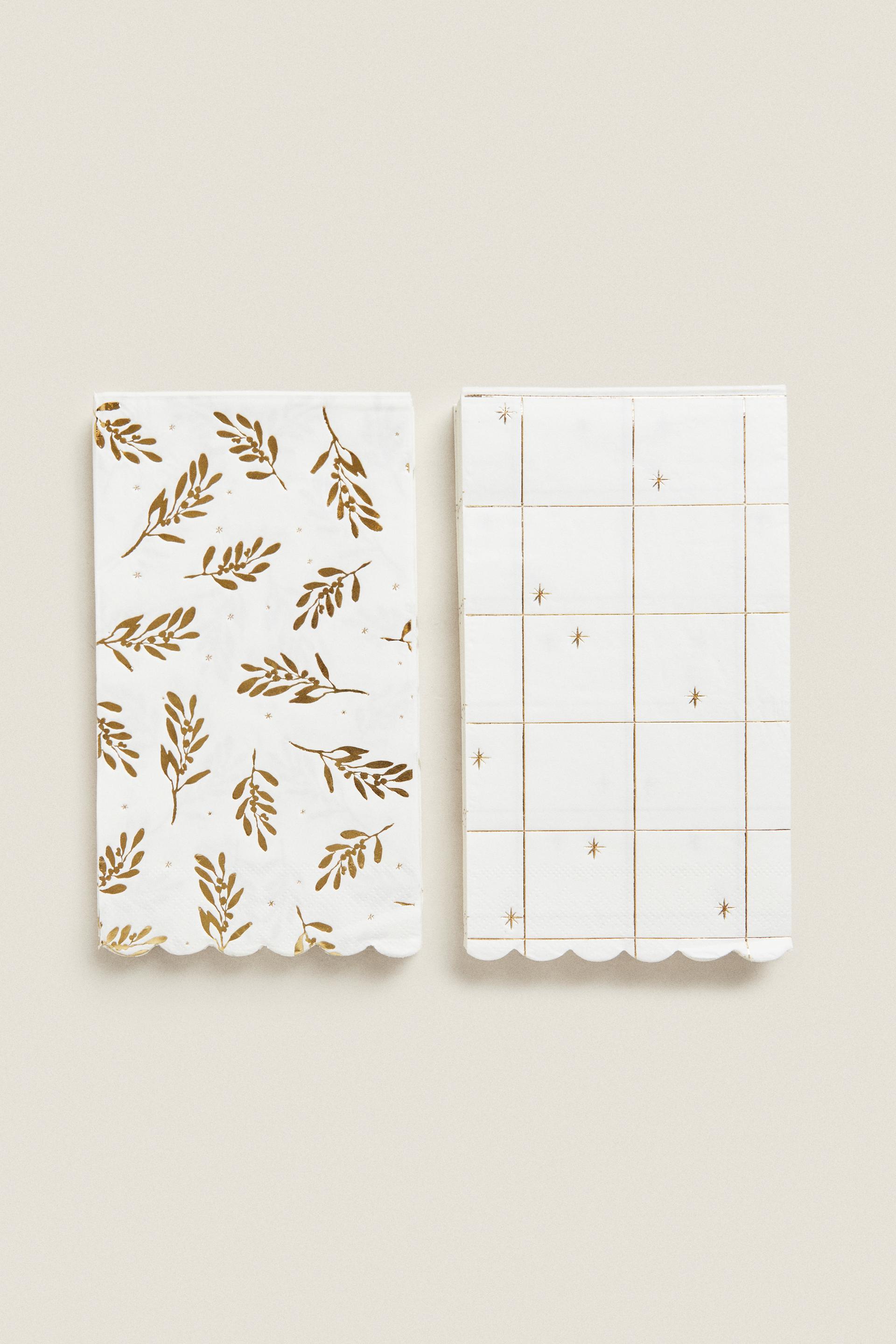 

Pack of christmas bouquet paper napkins (pack of 30)
